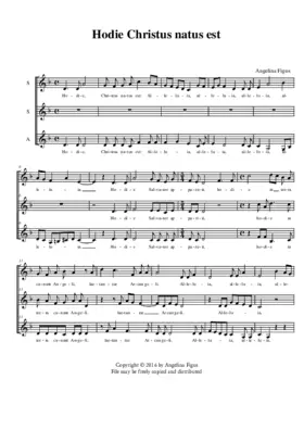 Hodie Christus natus est