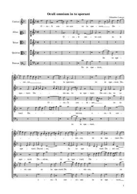 Oculi omnium in te sperant