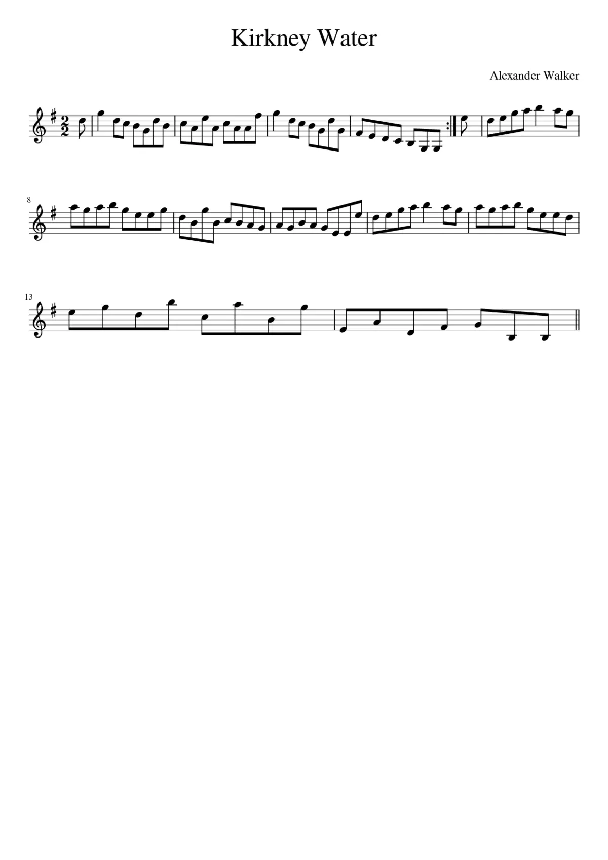 Kirkney Water - Page 1