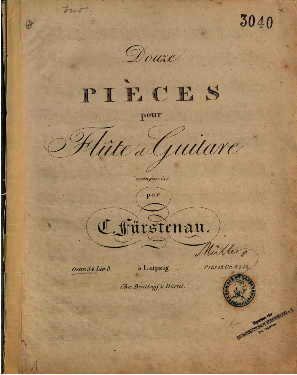 12 Pieces for Flute and Guitar - Page 1
