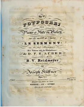 Potpourri for Flute or Violin and Piano No.29