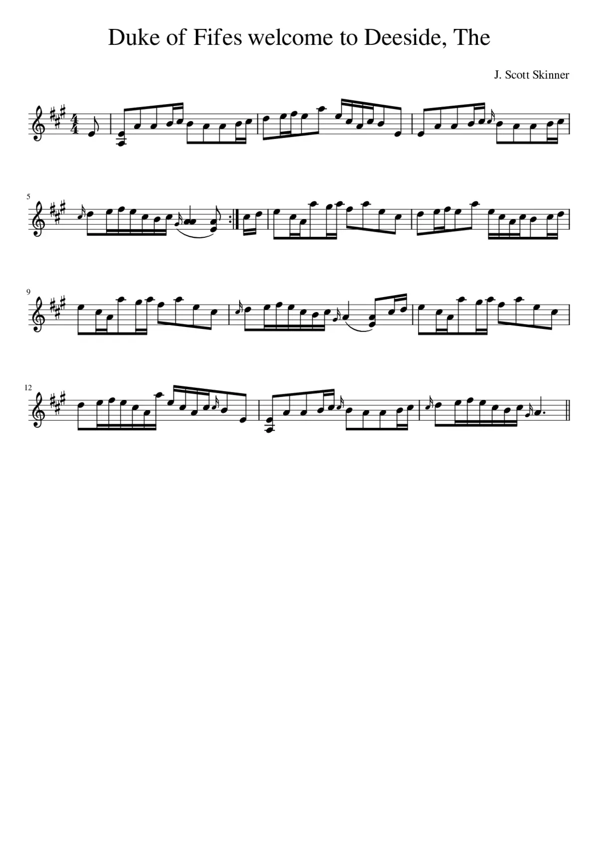 The Duke of Fifes welcome to Deeside - Page 1