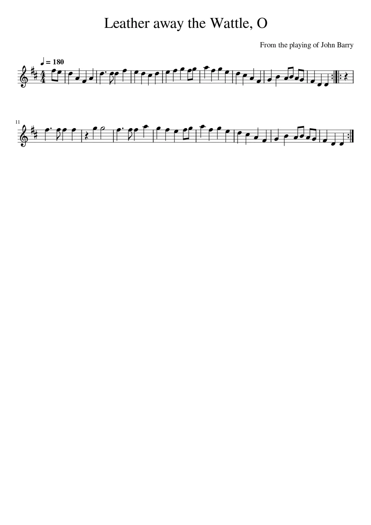 Leather away the Wattle O - Page 1