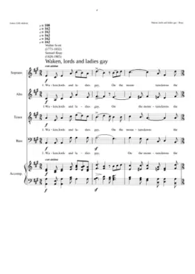 Waken lords and ladies gay