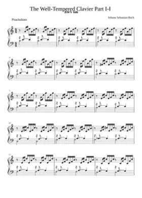 Prelude and Fugue in C major BWV 846