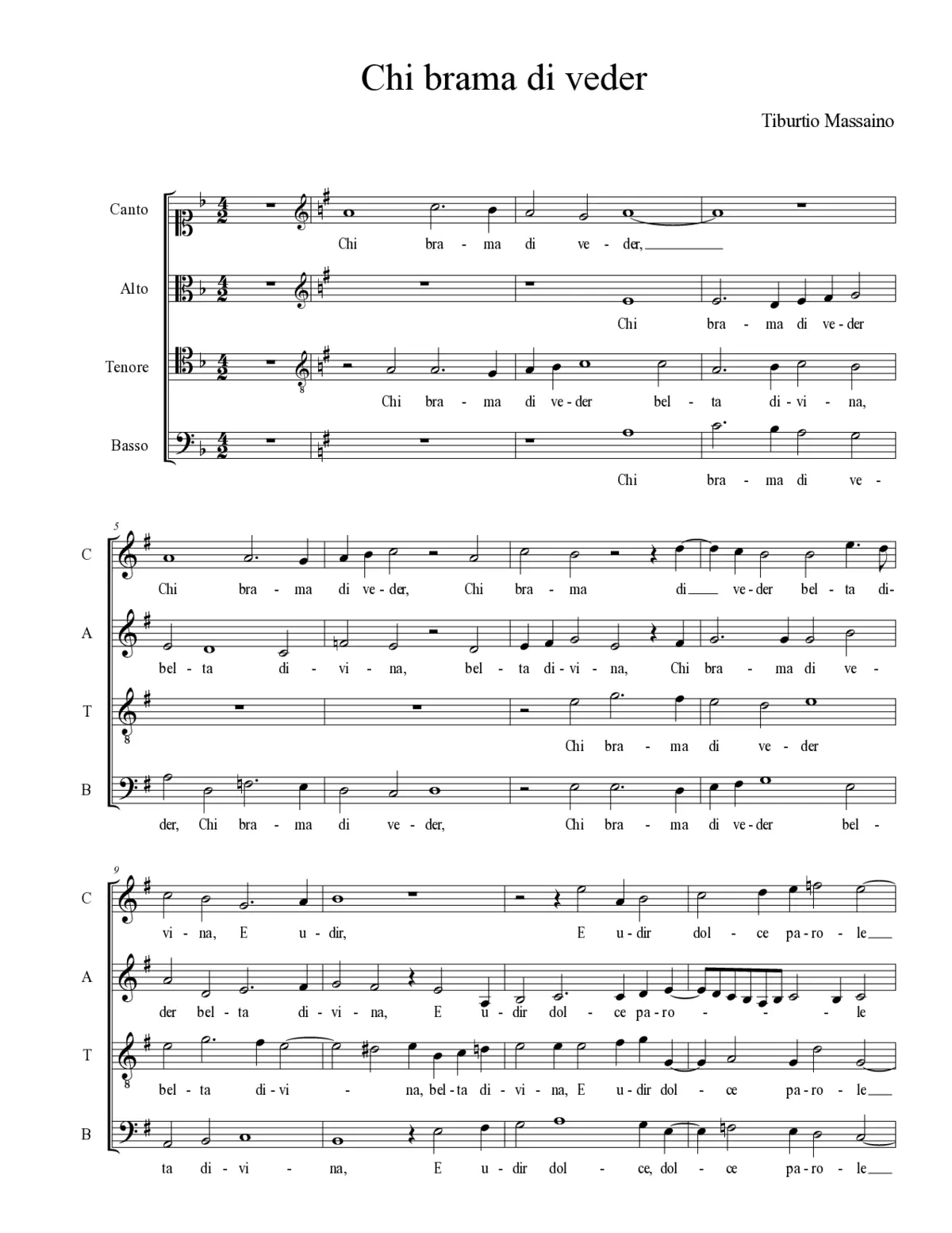 Chi brama di veder - Page 1