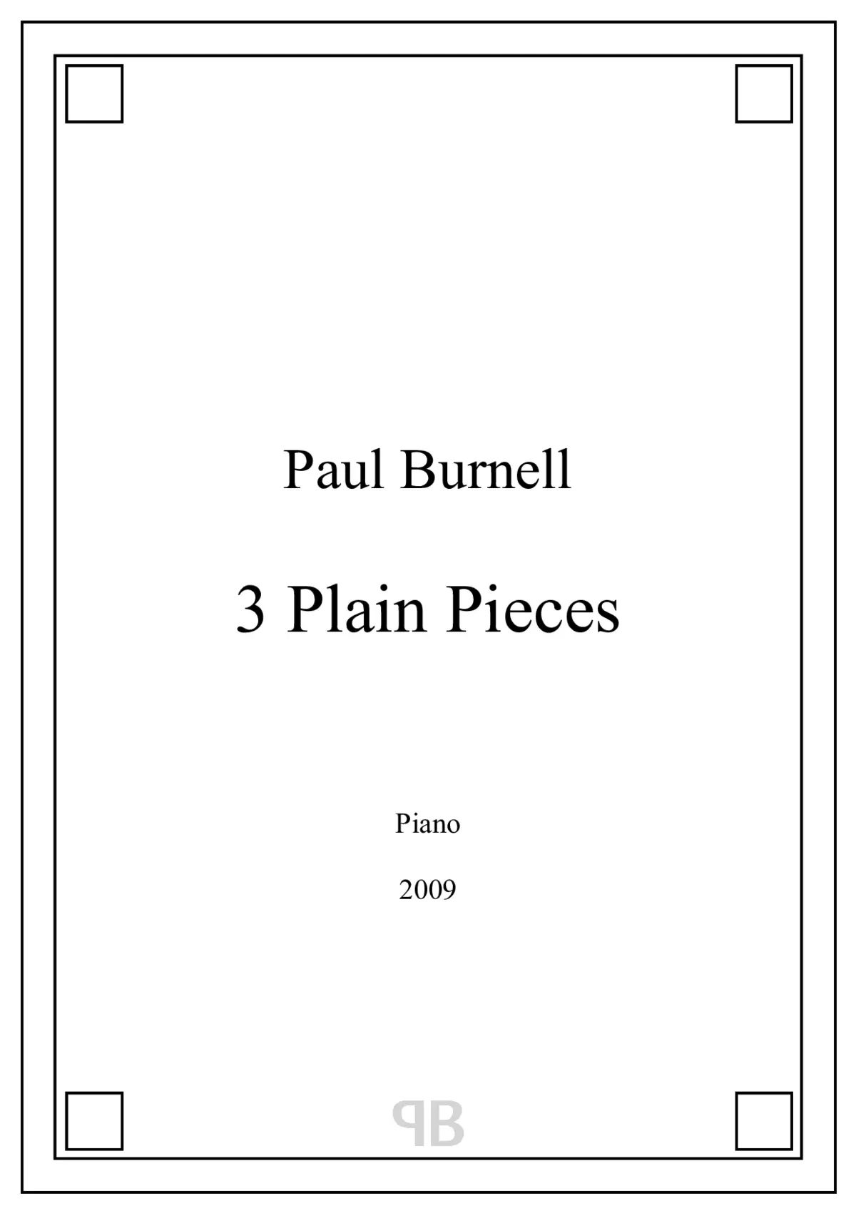 3 Plain Pieces - Page 1