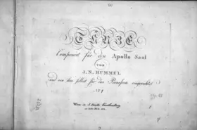 Tänze für den Apollo Saal