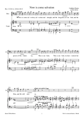 Now is come salvation