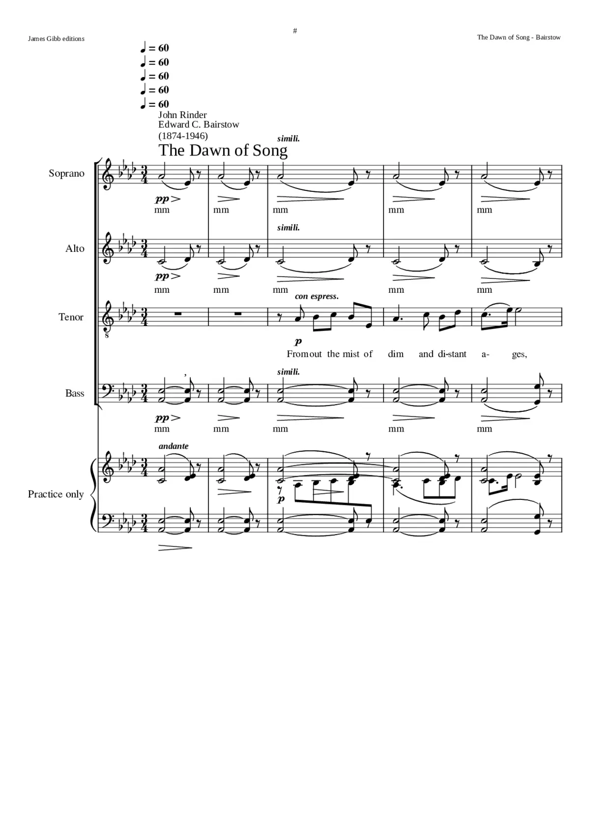 The Dawn of Song - Page 1