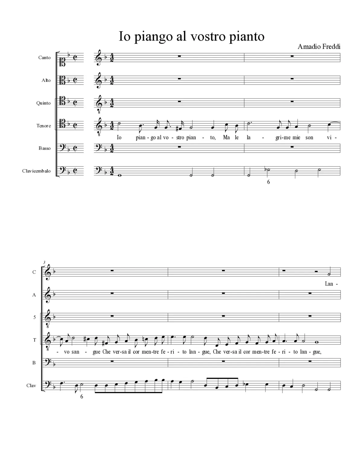 Io piango al vostro pianto - Page 1