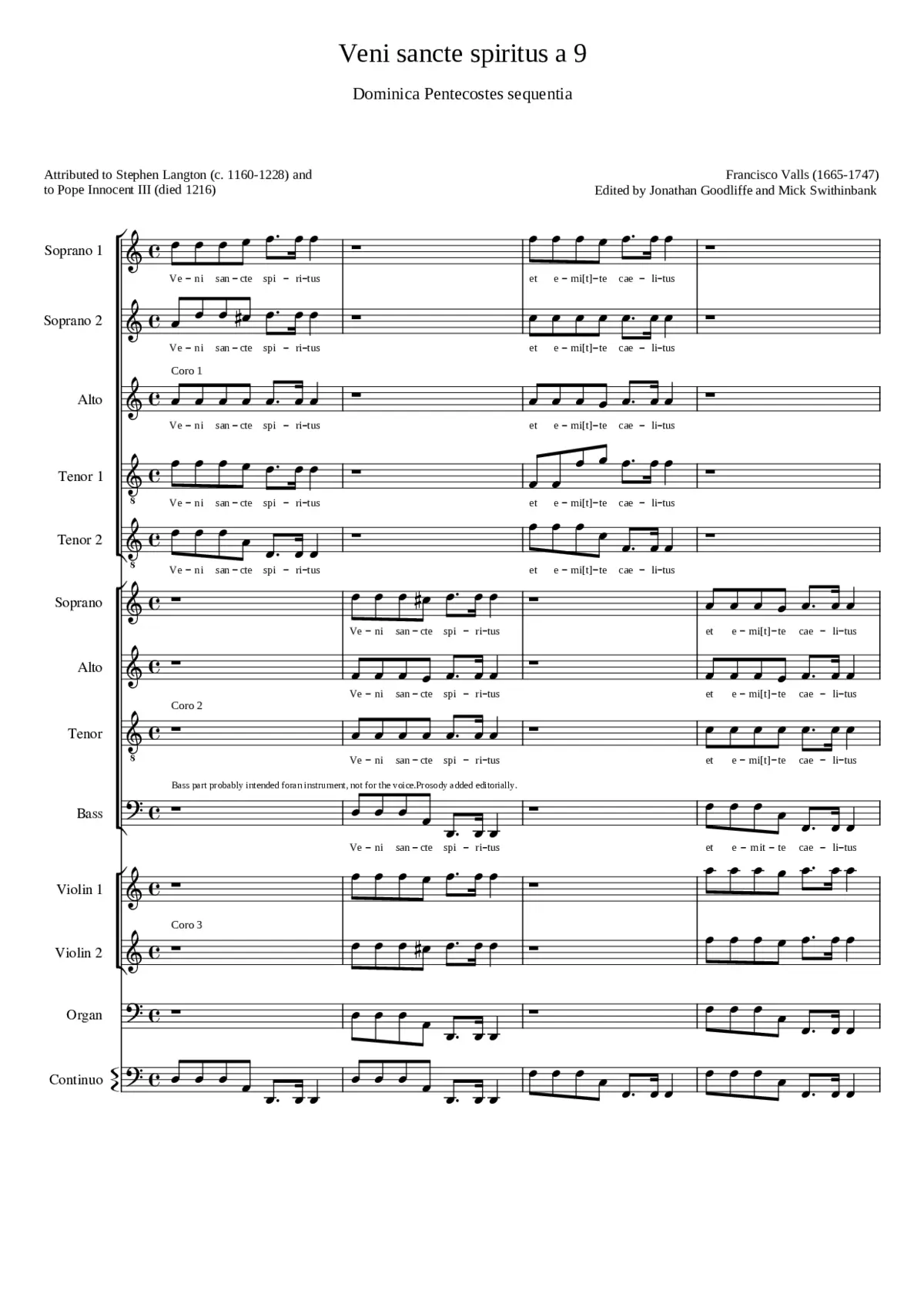 Veni sancte spiritus - Page 1