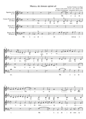 Musica, dei donum optimi