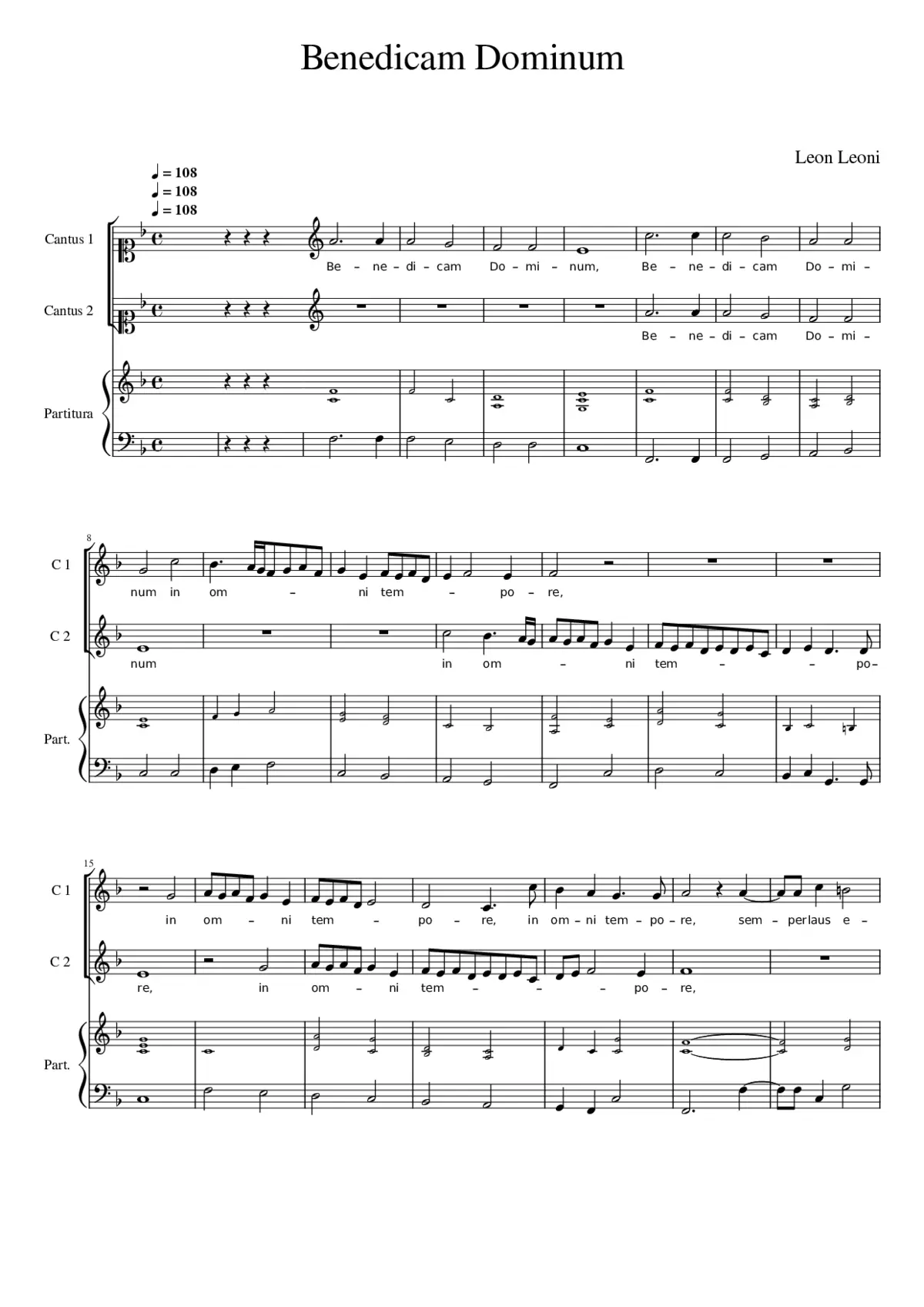 Benedicam Dominum - Page 1