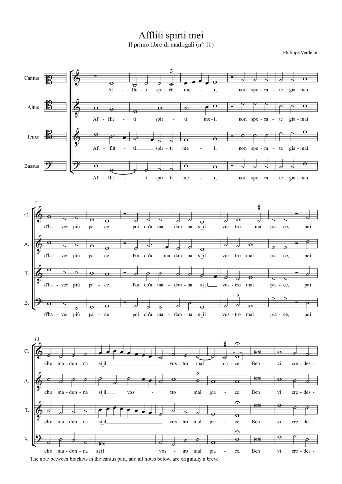 Afflitti spirti mei - Page 1