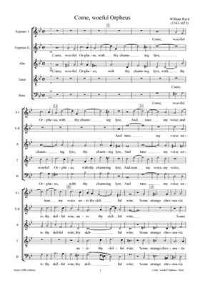 Come woeful Orpheus