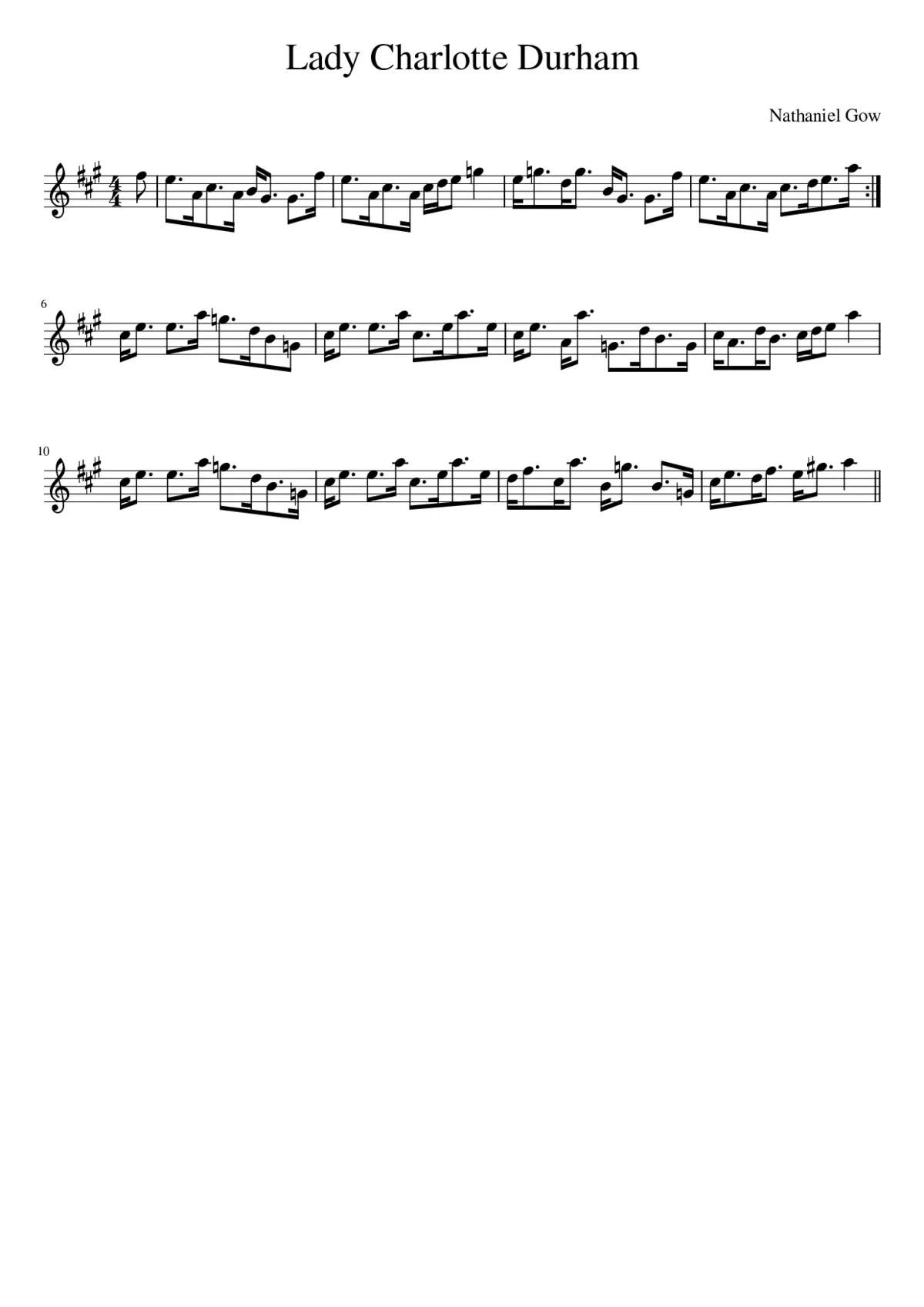 Lady Charlotte Durham - Page 1