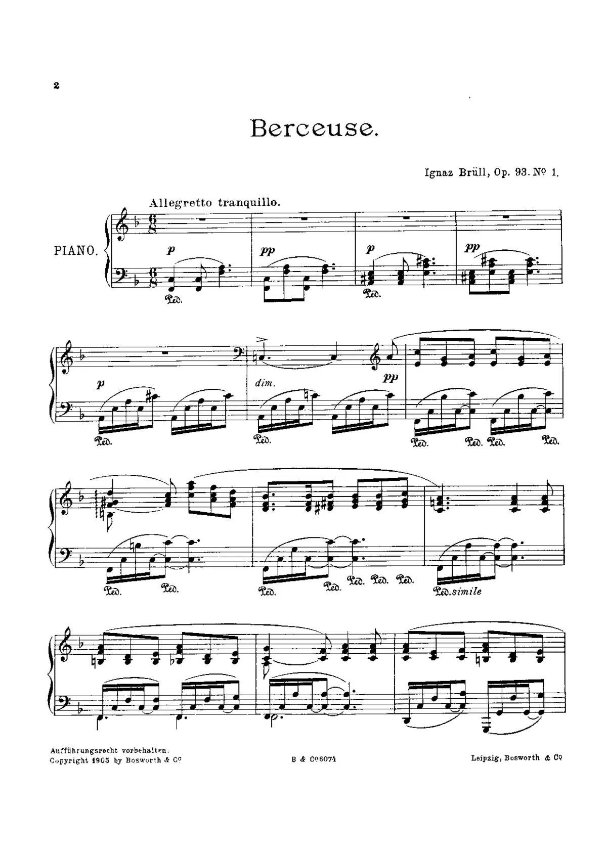 3 Piano Pieces - Page 1
