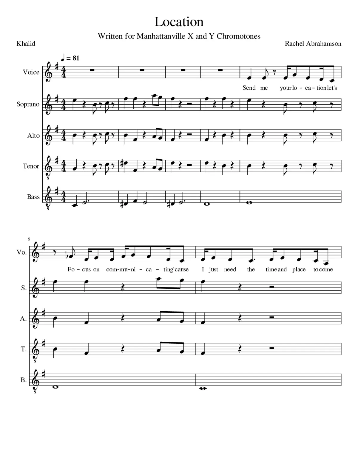 Location - e minor - Page 1