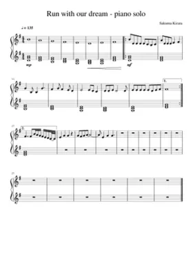 Run with our dream -piano_solo-