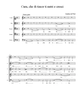 Cura, che di timor ti nutri e cresci