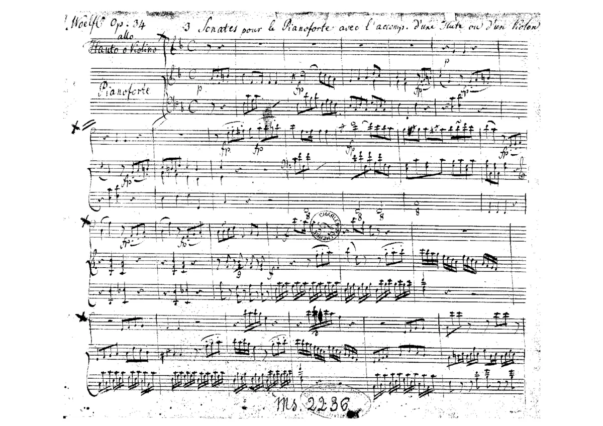 3 Flute or Violin Sonatas - Page 1