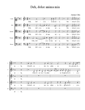 Deh, dolce anima mia