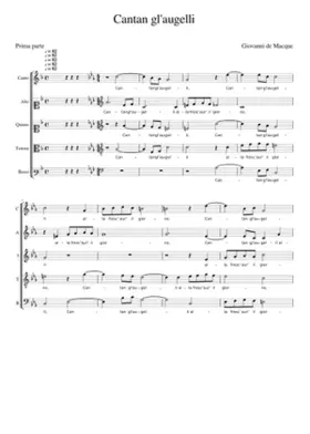 Cantan gl'augelli (2da parte Le Ninfe)