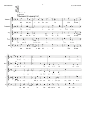 S'io non miro non moro