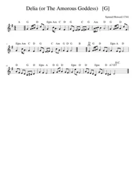 Delia (or The Amorous Goddess)