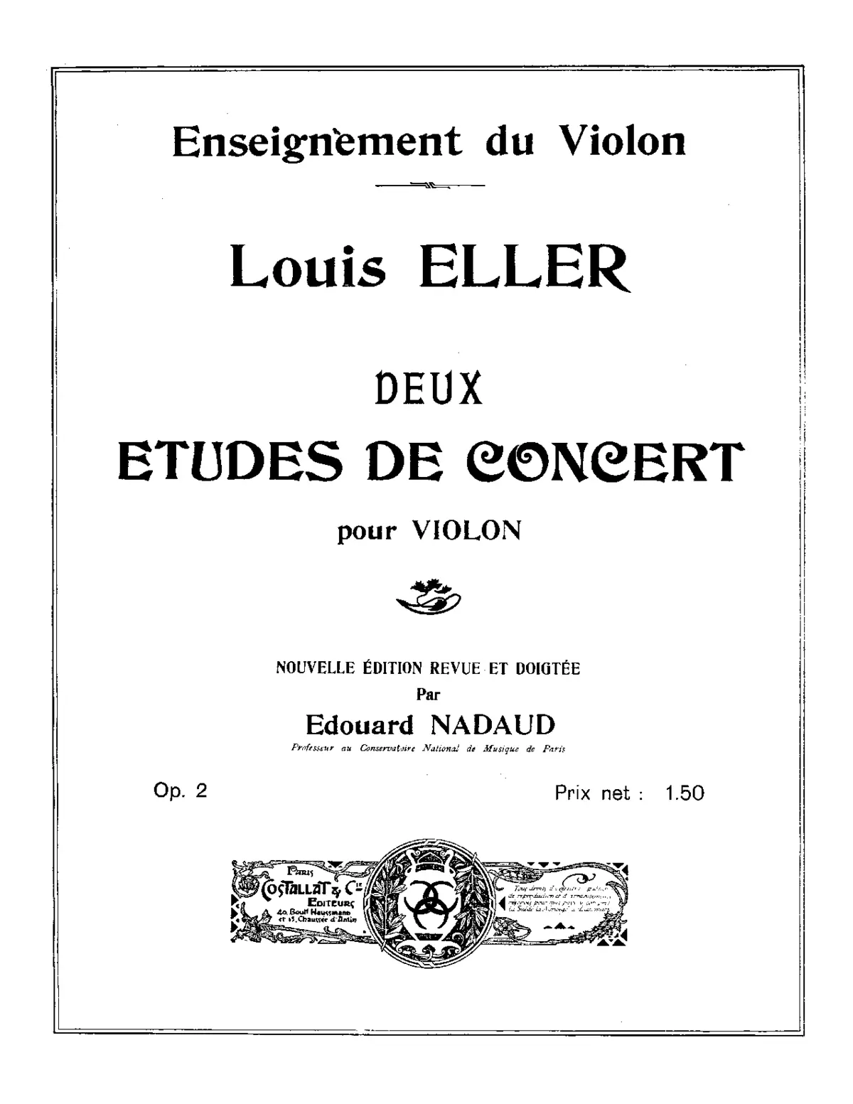 Deux Études de concert - Page 1