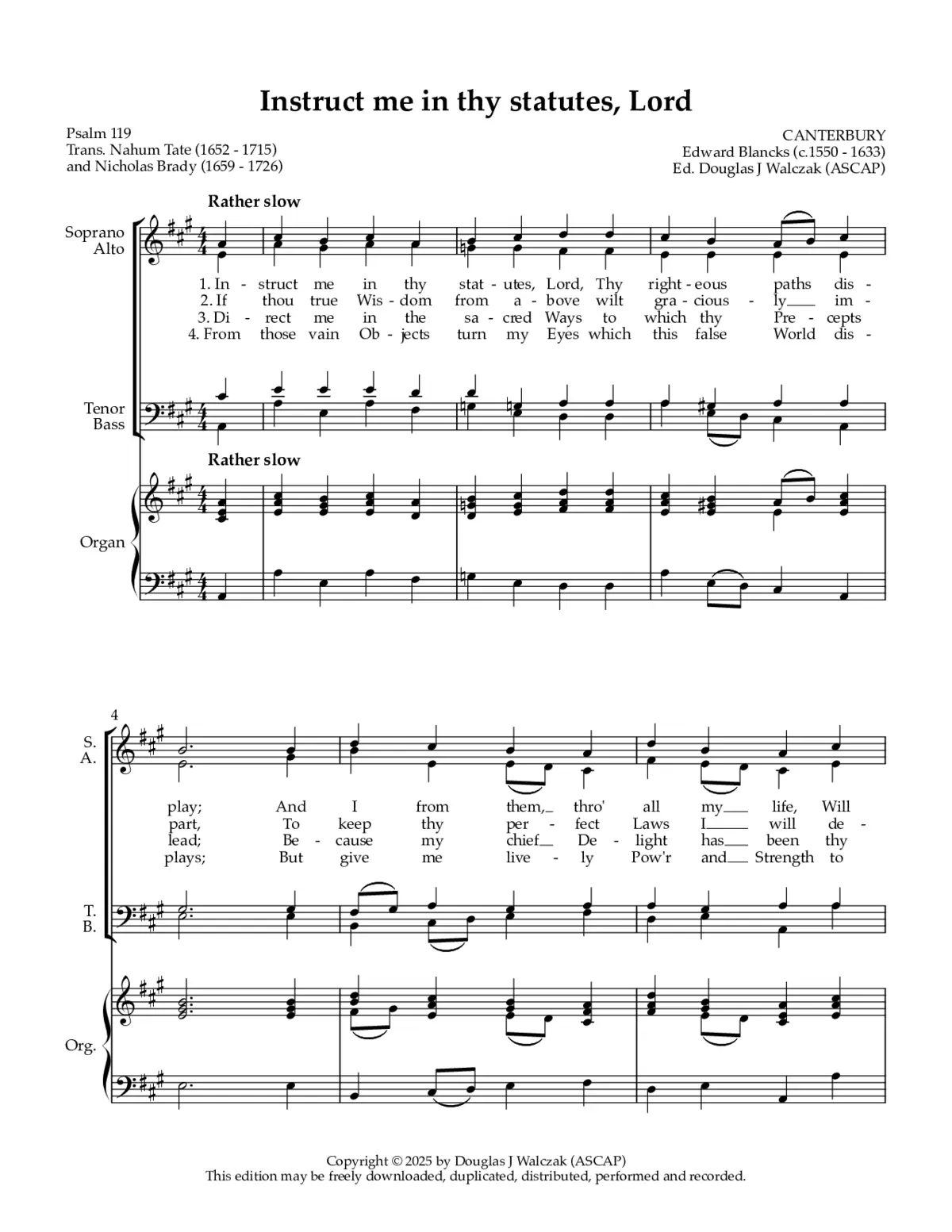 Instruct me in thy statutes, Lord - Page 1
