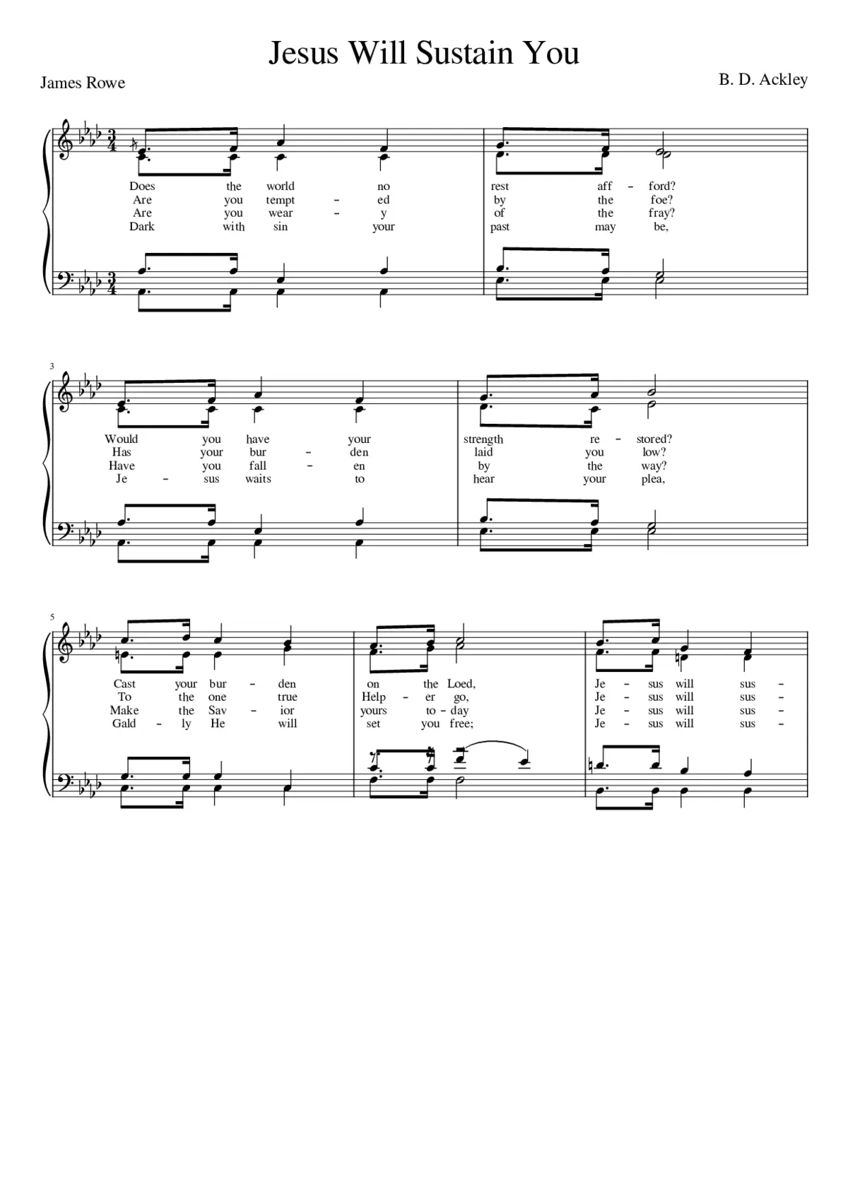 Does the world no rest afford (Ackley) - Page 1