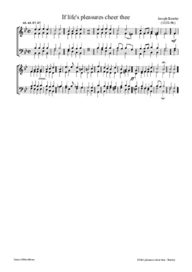 If life's pleasures cheer thee