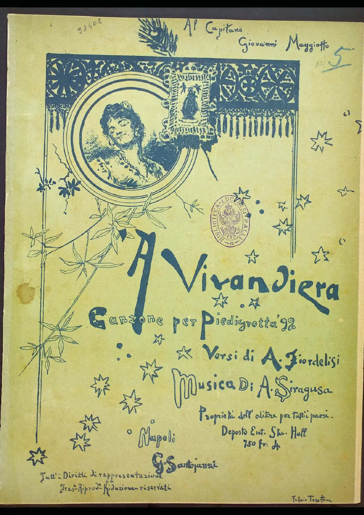 'A vivandiera - Page 1