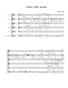 Vorrei, Filli, morire