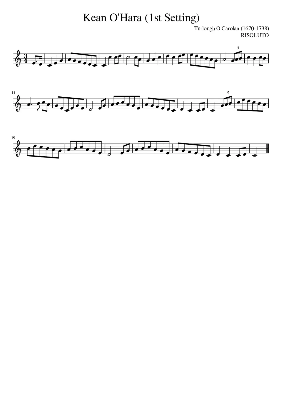 Kean O'Hara (1st Setting) - Page 1