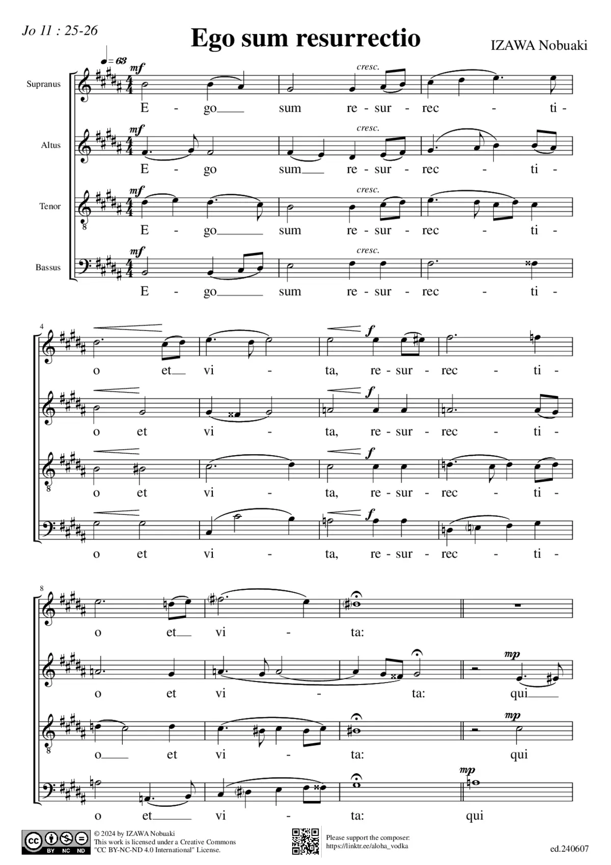 Ego sum resurrectio - Page 1