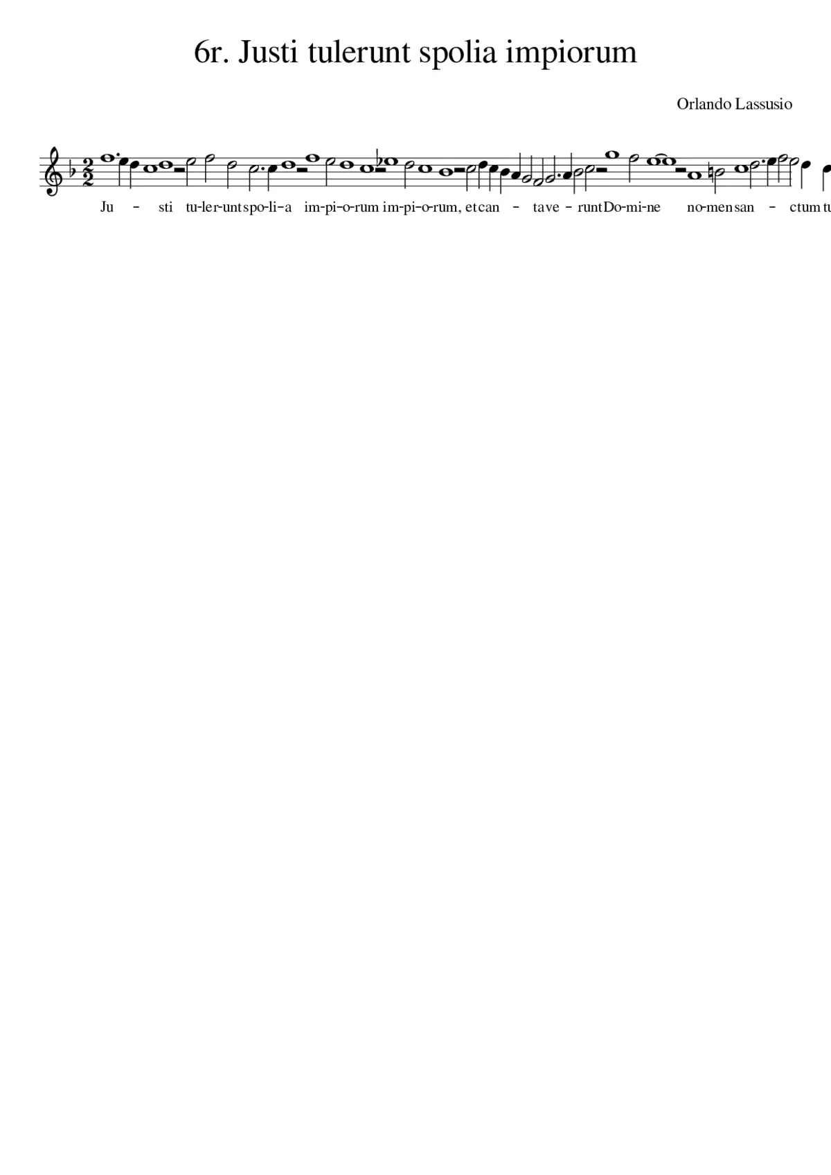 6r. Justi tulerunt spolia impiorum - Page 1