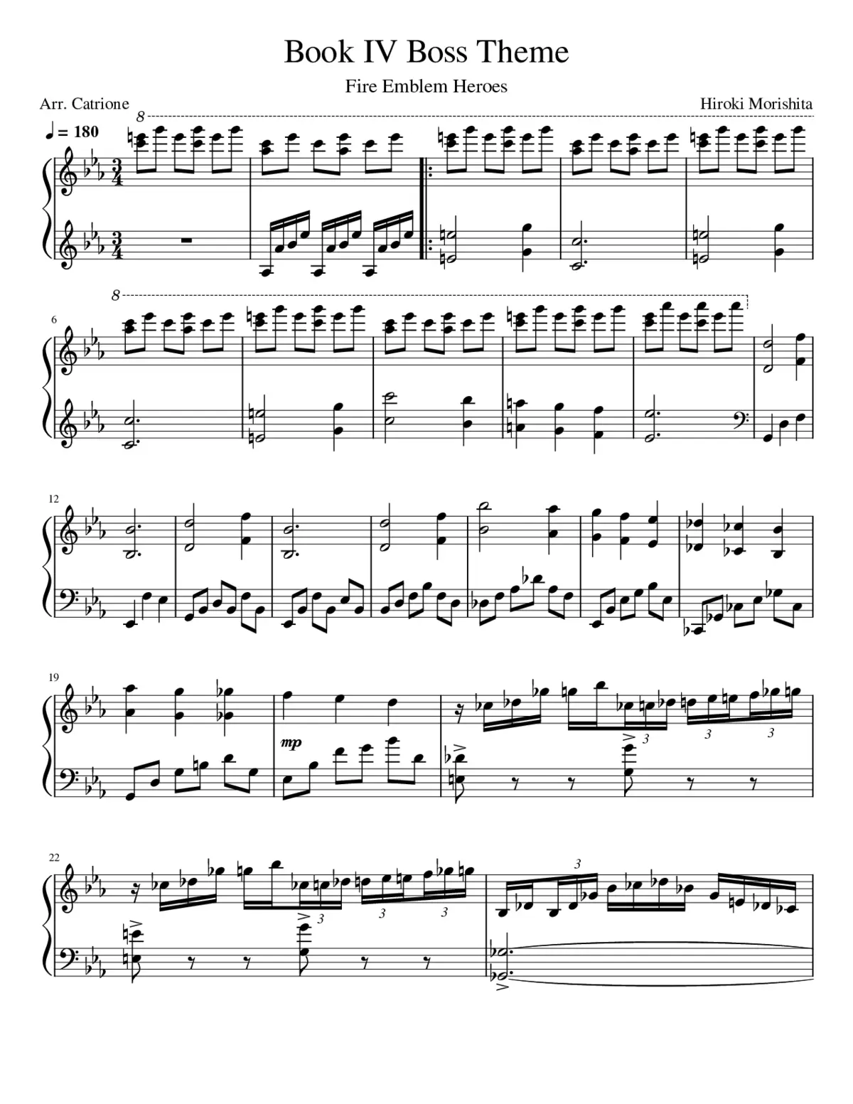 Fire Emblem Heroes - Book IV Boss Theme - Page 1