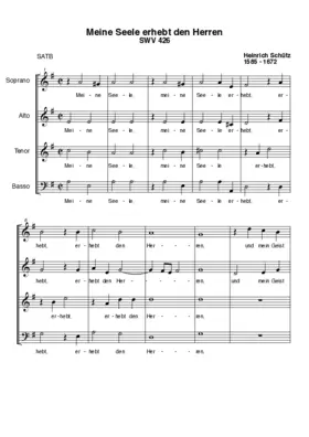 Meine Seele erhebt den Herren, SWV 426