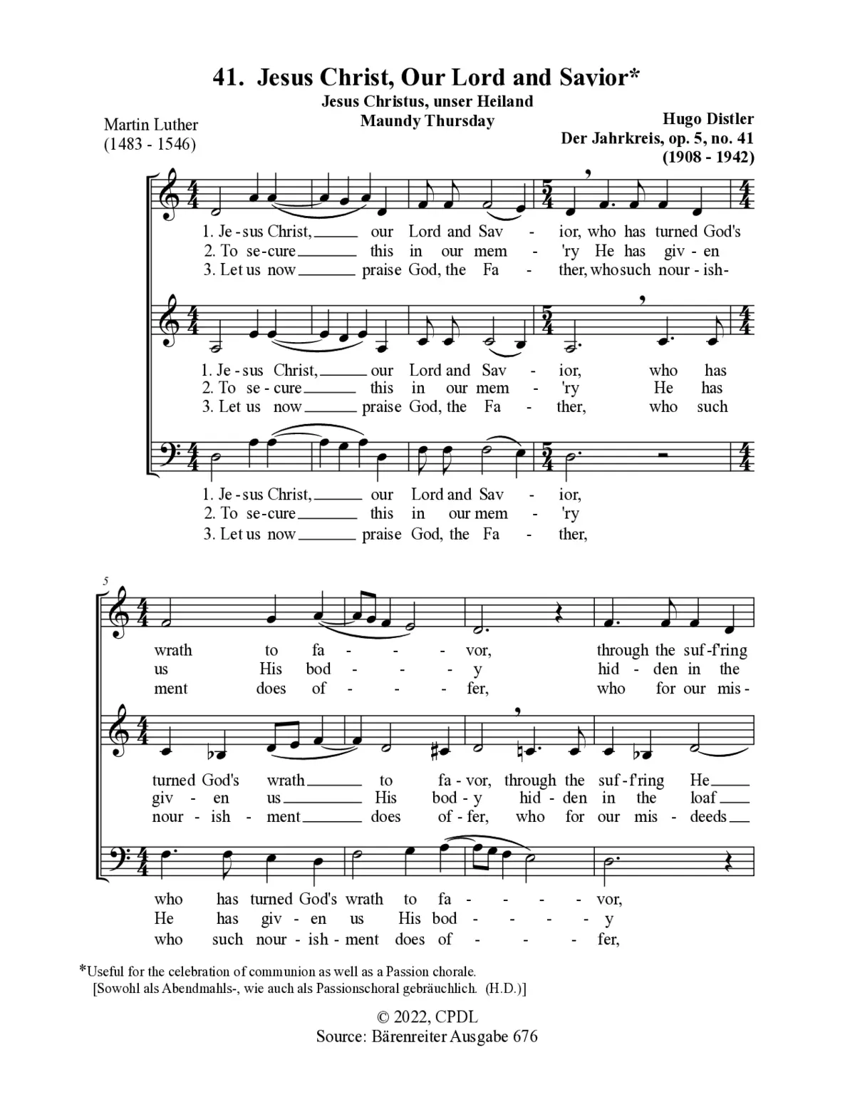 Jesus Christus, unser Heiland - Page 1