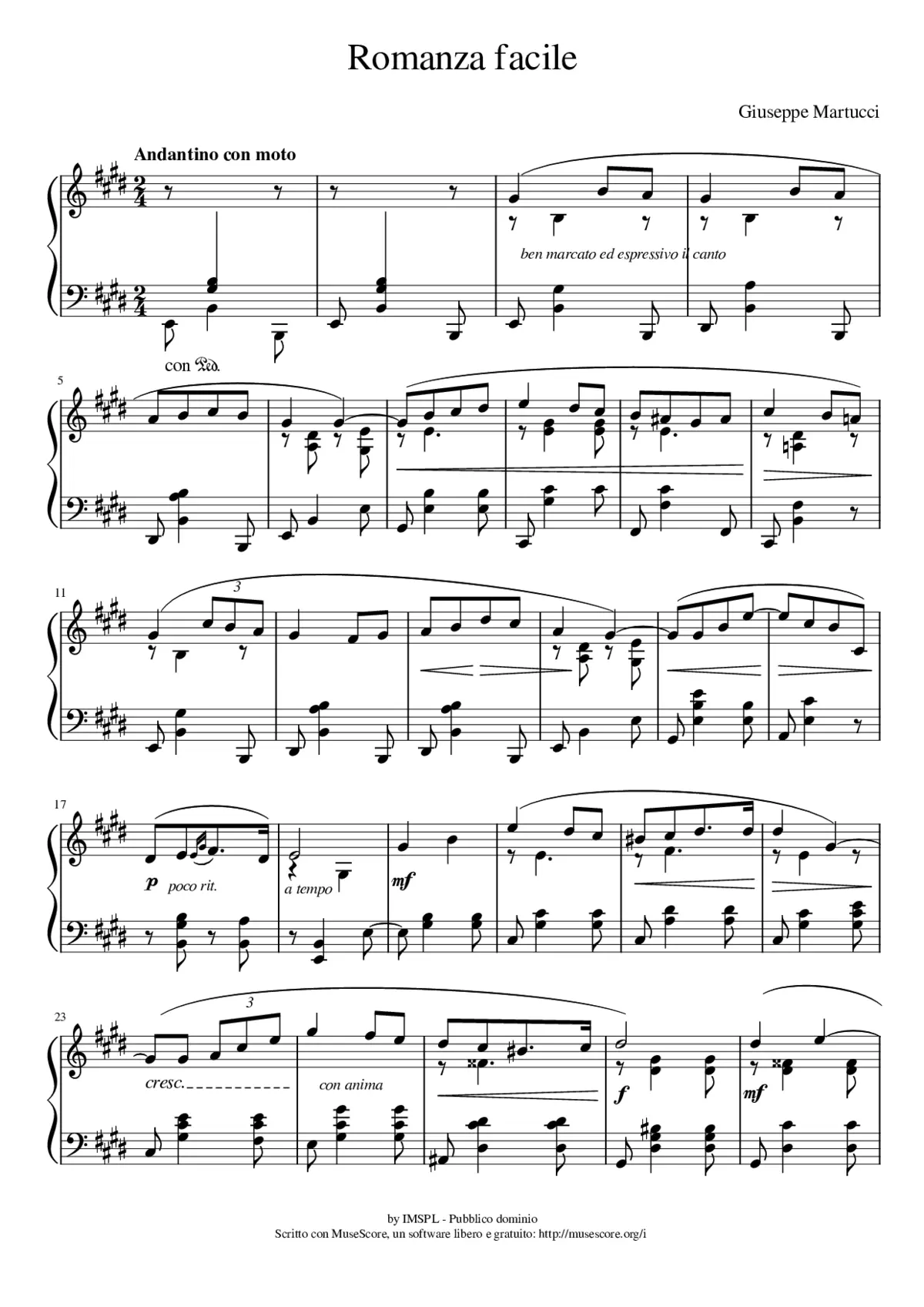 Romanza facile - Page 1