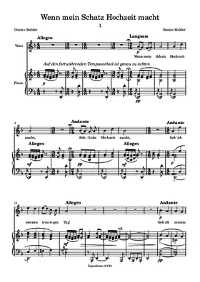 Wenn mein Schatz Hochzeit macht