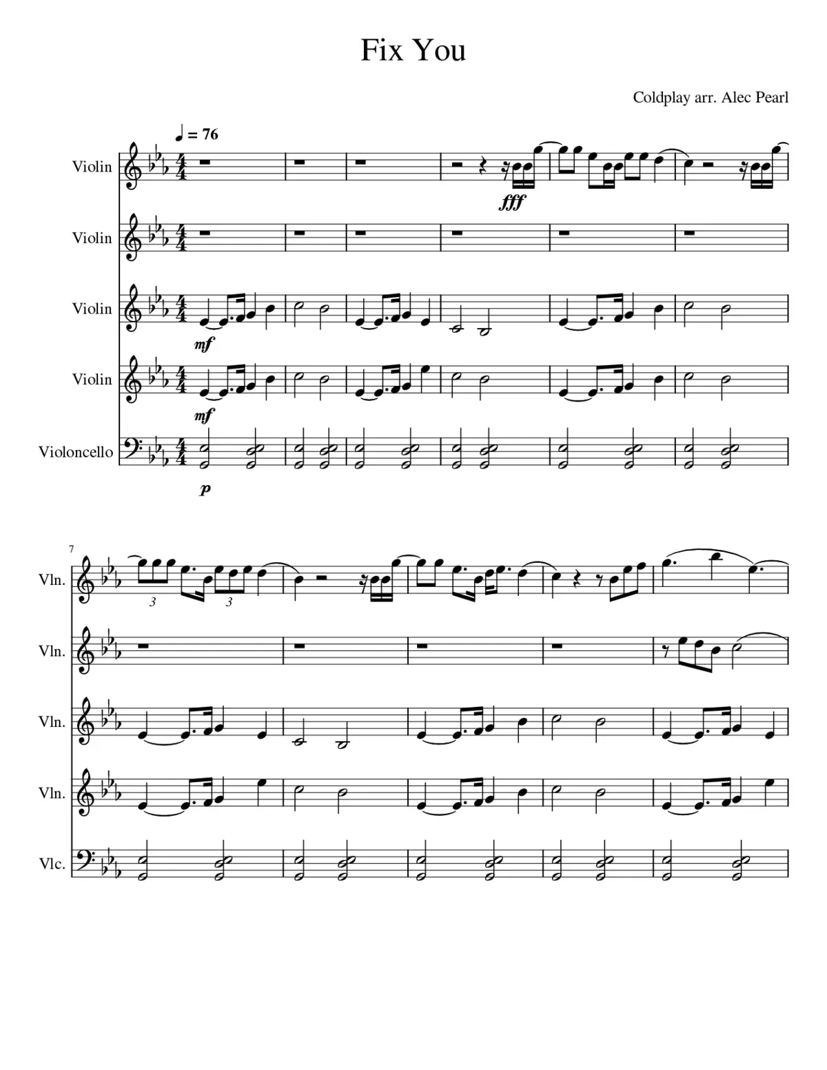 Fix You - Page 1