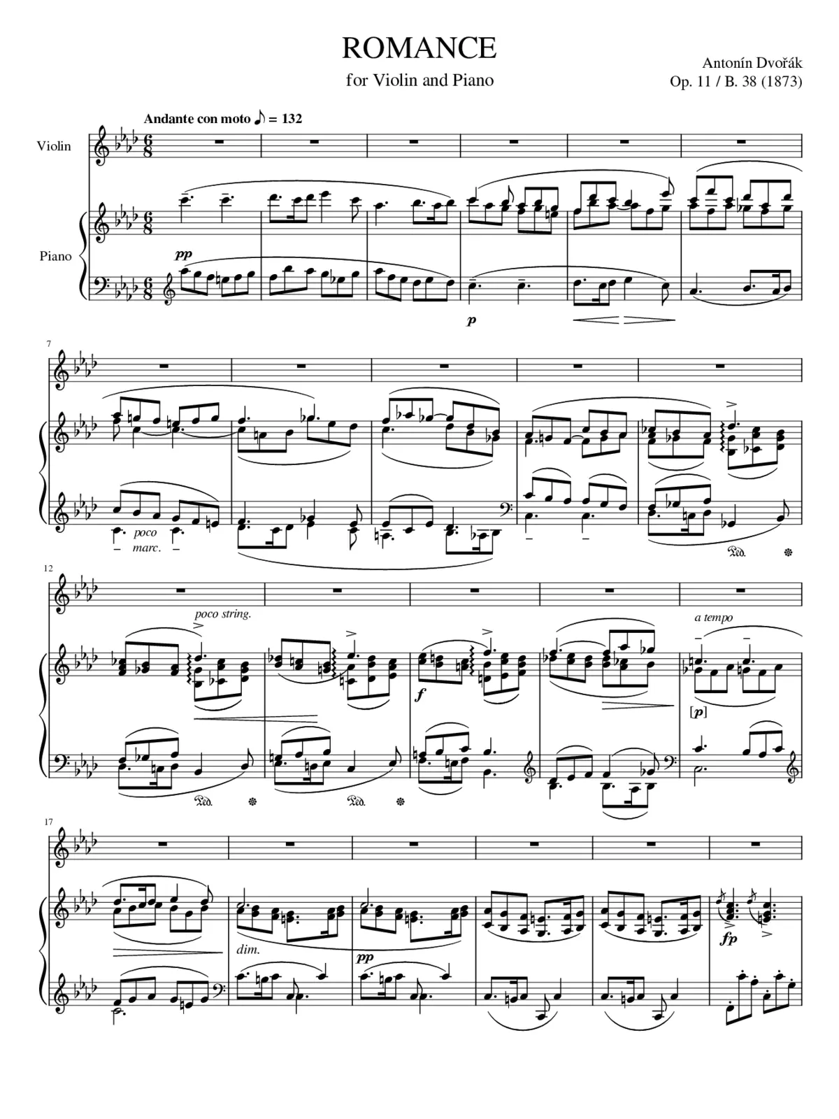 Romance Op.11 - Page 1