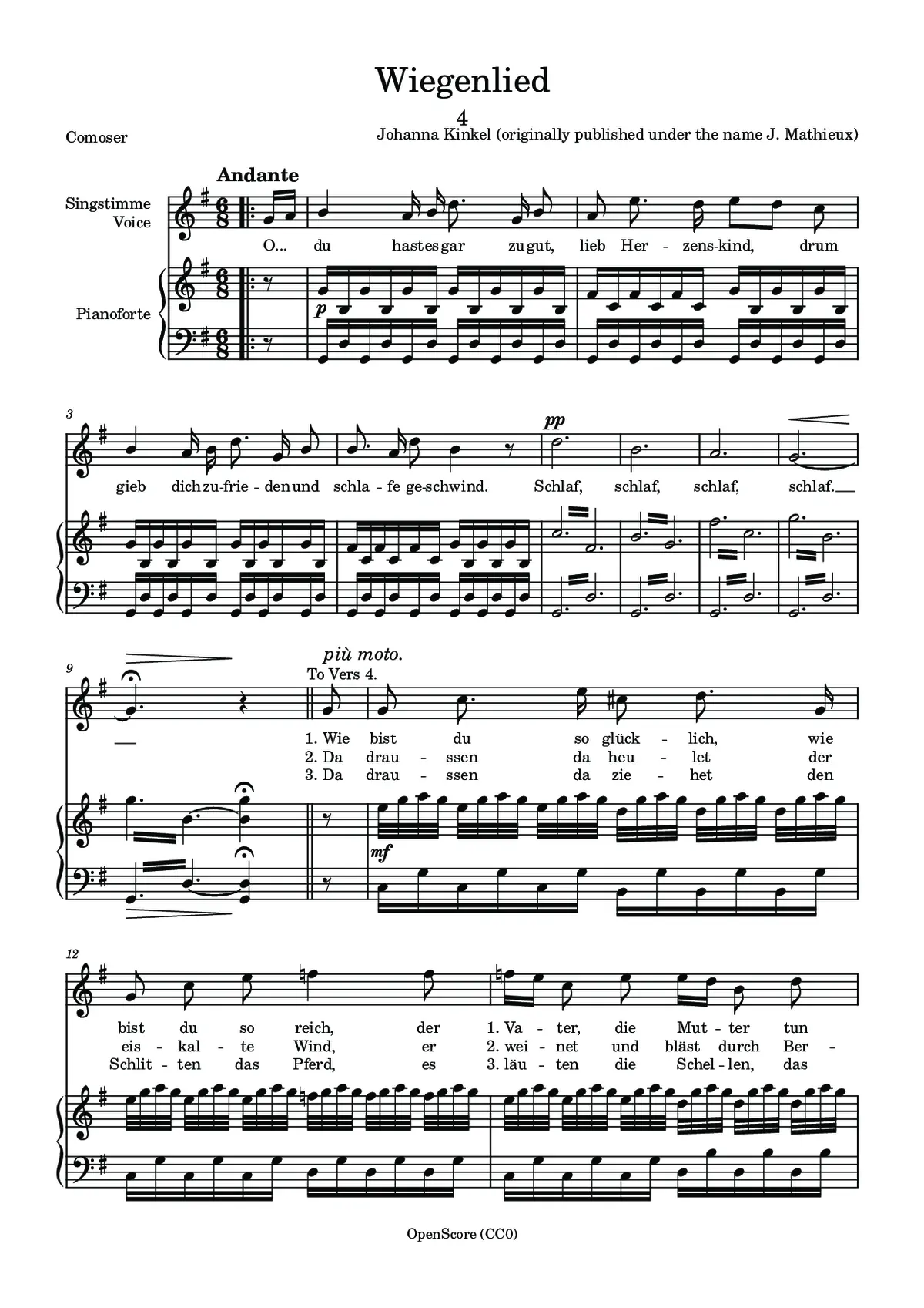 Wiegenlied - Page 1