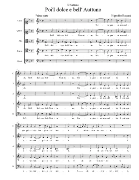 Poi'l dolce e bell' Auttuno