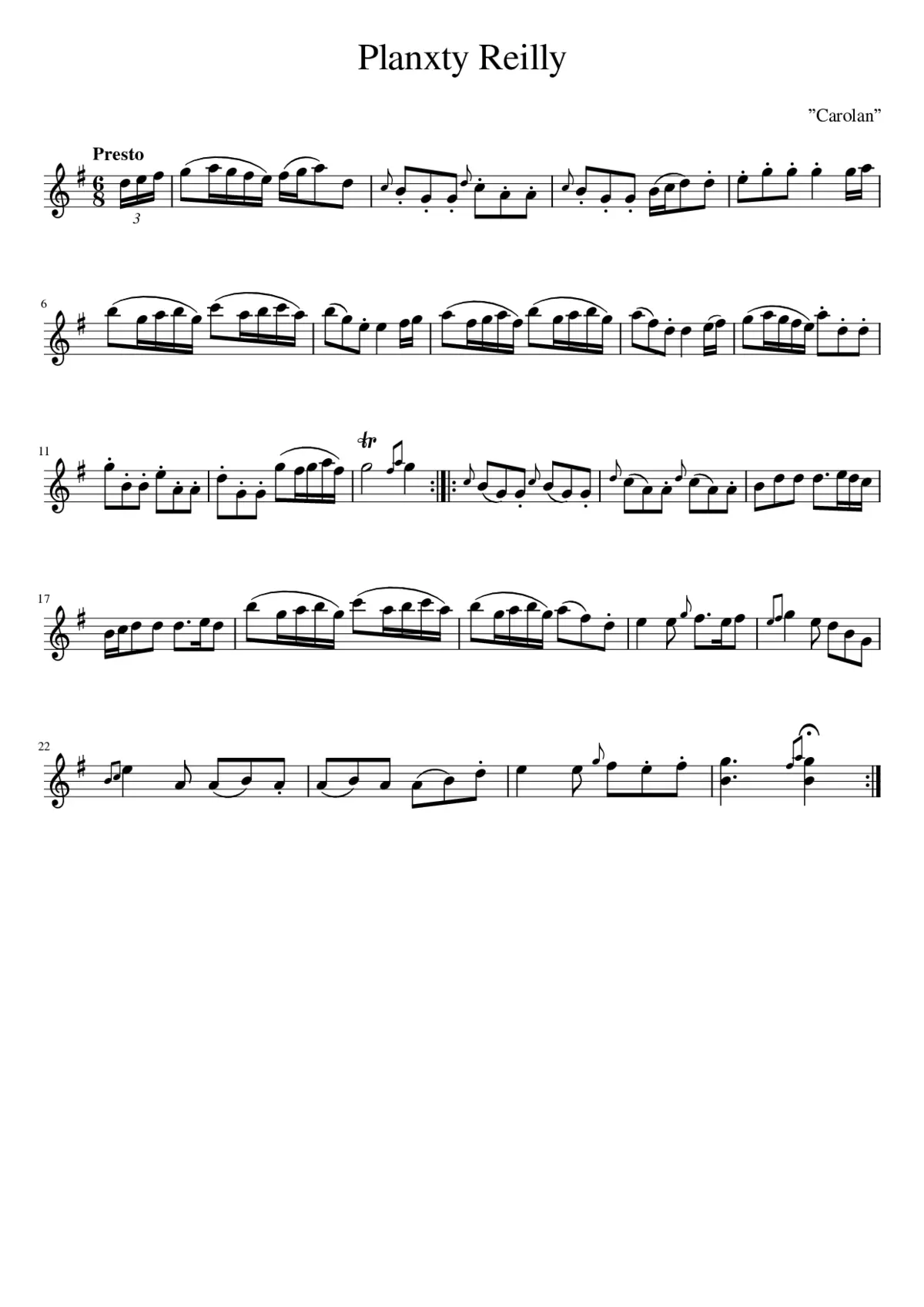 Planxty Reilly - Page 1