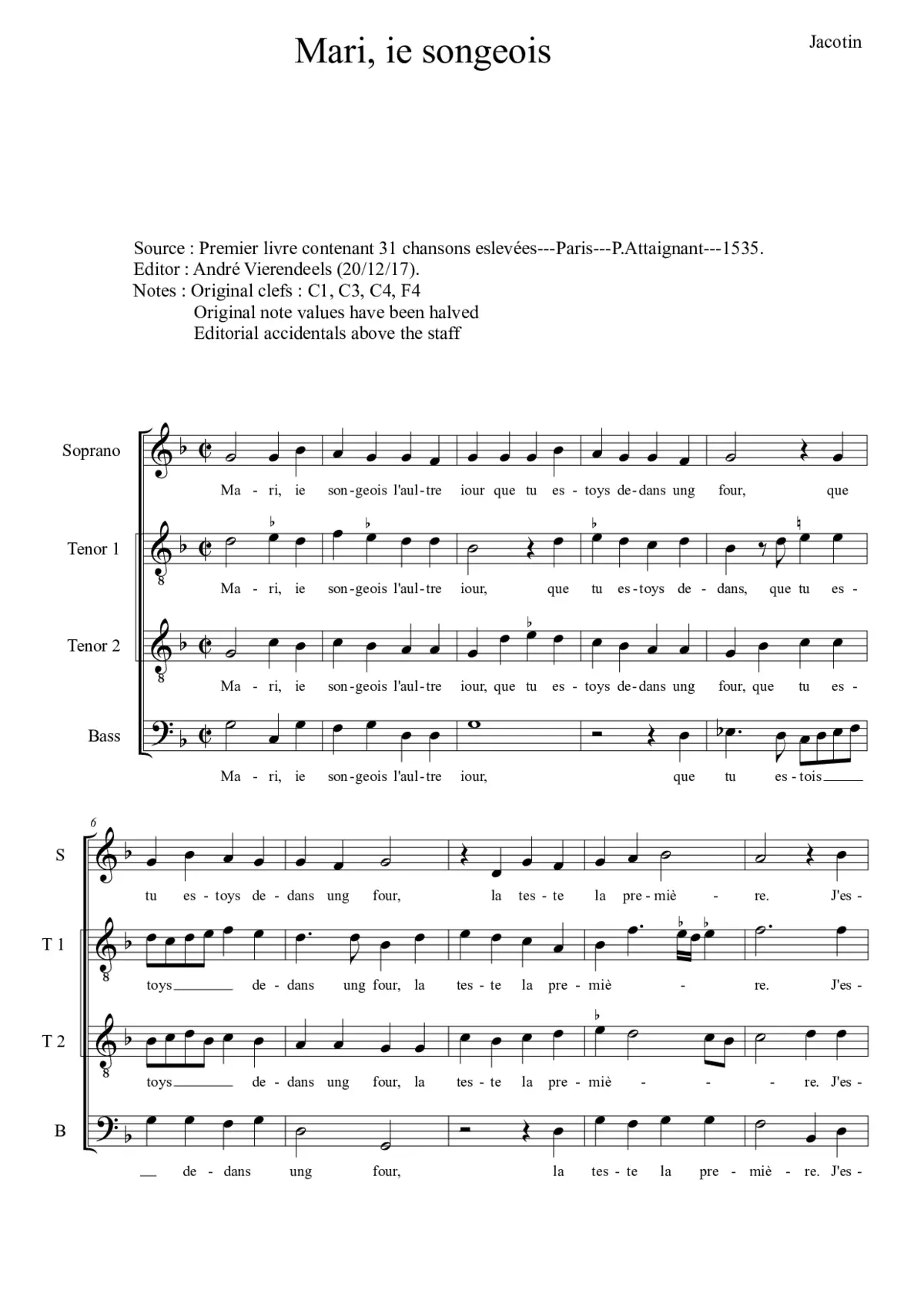 Mari, ie songeois - Page 1